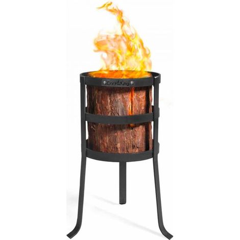 Panier à flamme suédois MALMO, acier, 40cm de hauteur, CookKing, 111463 (1/3)