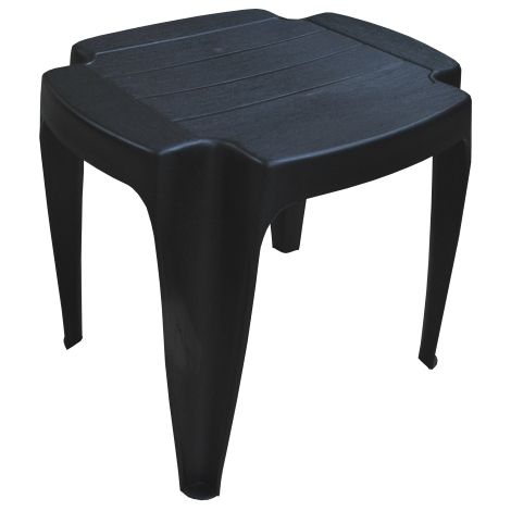 Tavolo da giardino tavolino in resina antracite interno ed esterno arredo per terrazzo giardino balcone veranda piscina