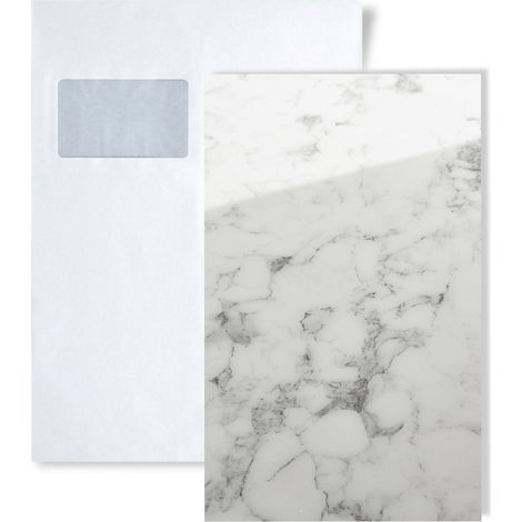 1 SAMPLE PIECE S-19345 WallFace MARBLE WHITE AR+ S-Glass Collection Sample of wallcovering in DIN A5 size