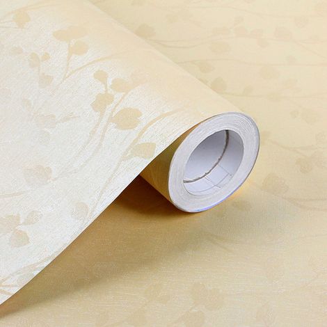 Papier peint autocollant style européen moderne, motif damassé 3D en relief, décoration murale adhésive pour intérieur, finition en relief, pose facile sans colle supplémentaire (1/5)