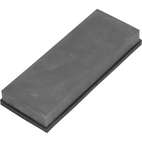 Pierre à aiguiser ménage 200x75x25mm, affûteur de cuisine à eau avec socle antidérapant, carbure de bore grain 800. (1/5)