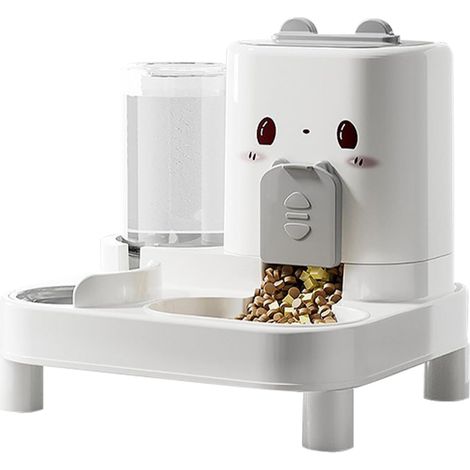 de Nourriture et Fontaine Eau pour Chat Distributeur de (1/5)