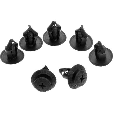 50 rivets en plastique, trou de 8 mm, clips de fixation pour ailes, compatibles avec Mazda NA01-56-145, Nissan 63844-01A00 et Ford. (1/5)