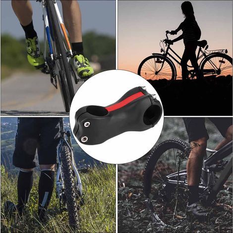 Potence vélo carbone -17° 70mm, 31.8mm diamètre, couleur rouge mat (1/5)