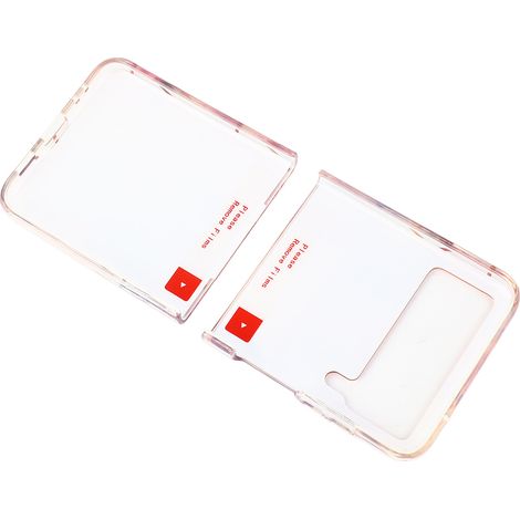 Étui de téléphone fin et léger, protection pour Galaxy Z Flip 3, plaqué or rose violet (1/3)