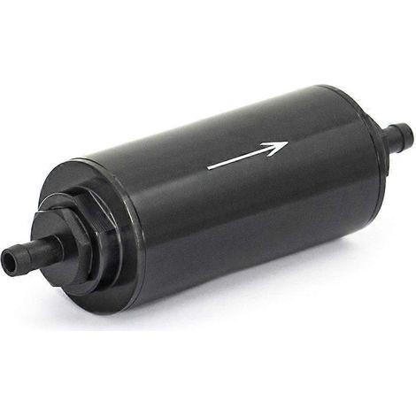 Filtre à carburant en aluminium pour système de filtration E85 avec élément filtrant en acier de 100 microns, raccords adaptateurs AN6/AN8/AN10/9 mm, diamètre 9 mm (1/5)