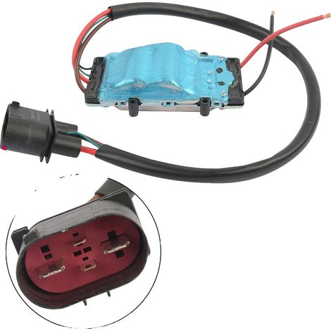 Module de contrôle du ventilateur, Plastique durable, Design compact, Compatibilité Audi A6 4F C6, Régule la vitesse du moteur du ventilateur, Numéros de pièces supplémentaires (1/5)