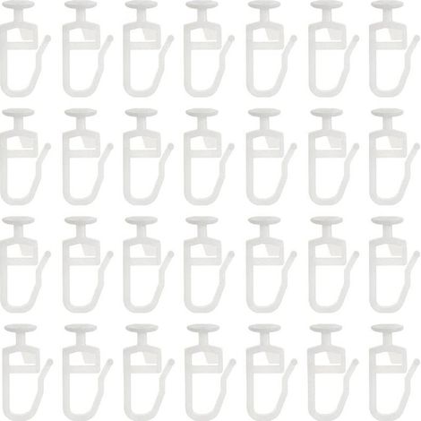 Nano-Rollen, 25-mm-Seitenrollen für Gardinenschienen, Befestigungszubehör für Gardinenschienenhaken, geräuscharme Rollen (15 Stück) (1/5)