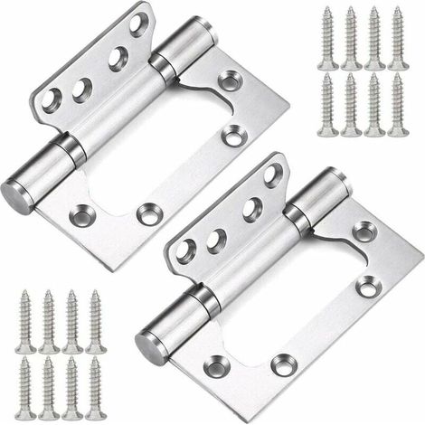 Türscharniere, 2 Stück, Scharniere aus Edelstahl 304, Falttürscharnier, 4-Zoll-Kugellagerscharnier mit 16cps-Schrauben, Scharnier für Wohnmöbel (1/4)