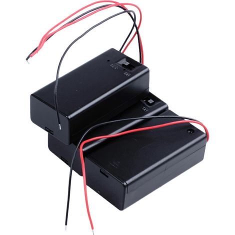 3 interrupteurs marche/arrêt à deux fils, 1 porte-pile 9V (1/5)