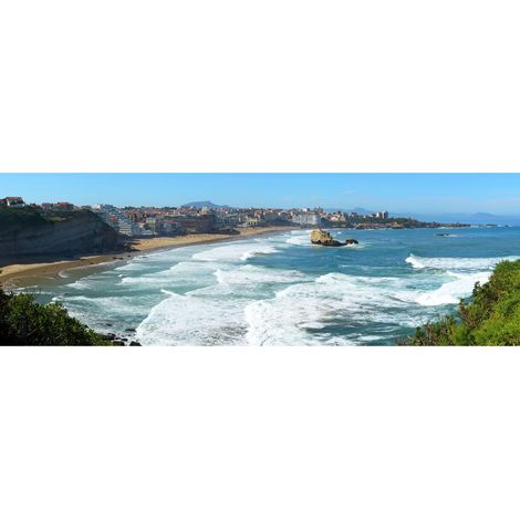Tableau sur toile Aquitaine 30x97 cm - Impression sur Toile Murale Décorative - Image imprimée en HD sur Toile - Toile sur Châssis en Bois FSC - Fabriqué en France (1/4)