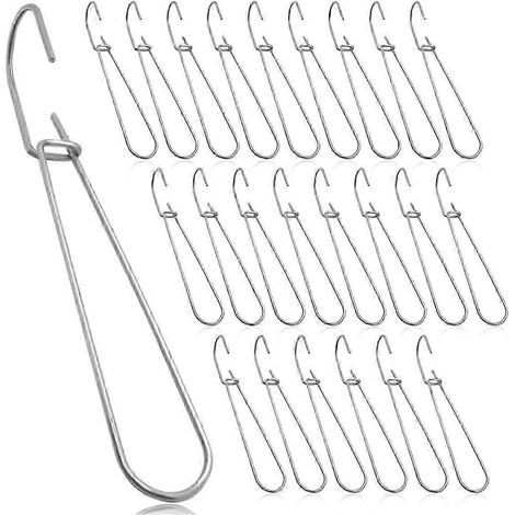 24 crochets métalliques de 18,5 cm pour suspendre les patrons de couture (1/5)