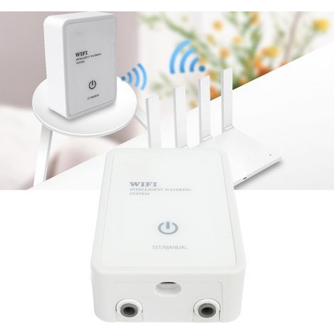 Dispositif d'arrosage automatique WiFi, système d'arrosage intelligent à minuterie pour plantes et succulentes, système d'irrigation goutte à goutte intérieur pratique pour une utilisation domestique. (1/5)