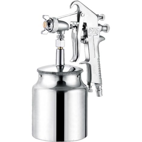 Pistola pulverizadora, pistola neumática profesional de aerógrafo, pistola pulverizadora de 400 ml, herramienta atomizadora de pintura de aleación con tolva para pintar automóviles, pistola pulverizad (1/5)