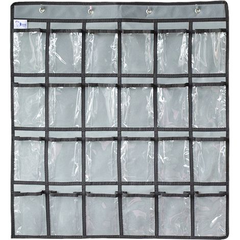 Pochette De Rangement Bijoux - 24 Compartiments Transparent - Pour Colliers Boucles D Oreilles Anneaux Bracelets - Pliable - 1 Pièce (1/5)