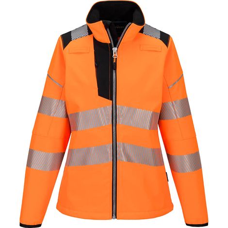 Softshell Pw3 Alta Visibilità Donna - Taglia M - Arancione/nero - Portwest