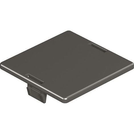 Placa de acabado Obo lp r 15x15 cm negro pack de 10