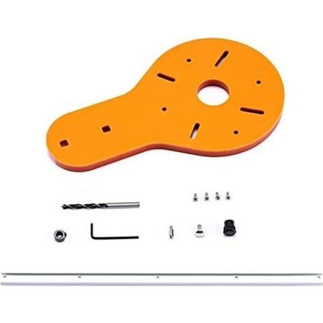Gabarit de coupe circulaire pour défonceuse électrique du bois - Outil de menuiserie - Accessoire pour le travail du bois - 1 à 135 cm (1/5)