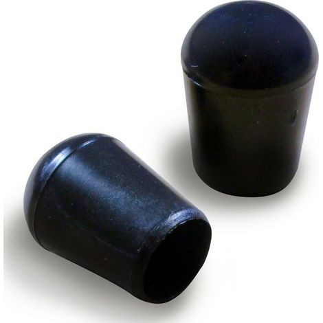 - Embout Enveloppant Coiffant Capuchon de Protection Plastique NOIR pour Pied, Tube, Tige, Fil de Grillage de Diamètre 6 mm (1/4)