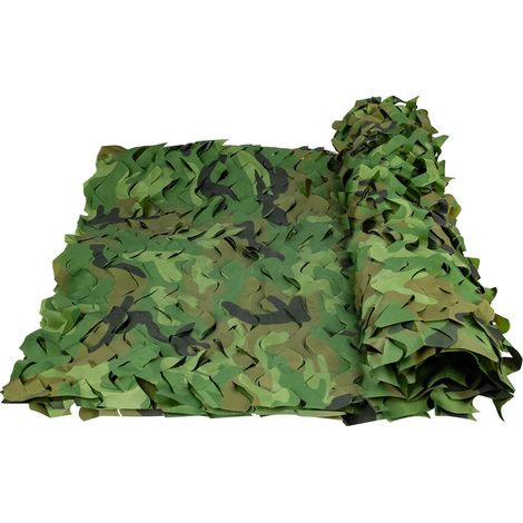 Filet de Camouflage Militaire Grande Taille pour Chasse, Ombrage, Camouflage Décoration, Parasol, Terrasse Protection Solaire (1/5)