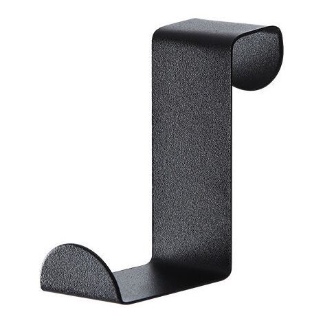 [NEVER USED] Pack Black Door Hooks, Stainless Steel Over Door Hooks Hanging, Heavy Duty Load Capacity, Rebate Doors, Back Door Hooks