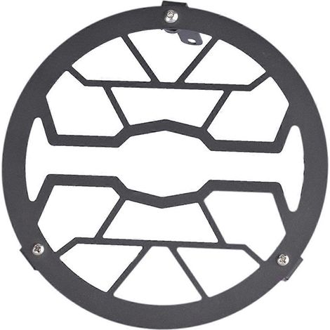 Schwarzer Edelstahl-Rücklichtgrill für Retro-Motorrad (1/5)