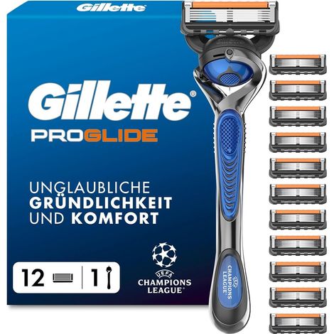 Gillette Fusion 5 Proglide Rasierer inkl. 12 Klingen