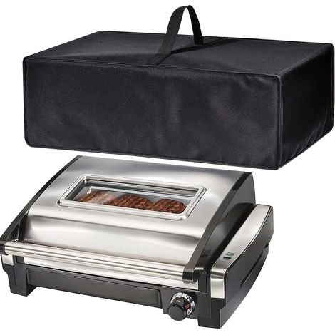 Housse anti-poussière pour barbecue d'intérieur Ninja GR101 Sizzle sans fumée et grille/Hamilton Beach Electric Indoor Grill (1/4)