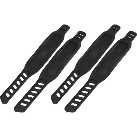 Sangles de Pédale de Vélo d'exercice Réglables, Légères et Durables pour la Salle de Sport à Domicile, Matériau PVC, 4 Pièces (1/5)