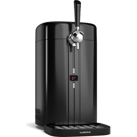 Klarstein Dispensador de cerveza FrostBrew  Sistema de presión de CO2  Refrigeración térmica  3-12 °C  Indicador LED de temperatura (1/5)