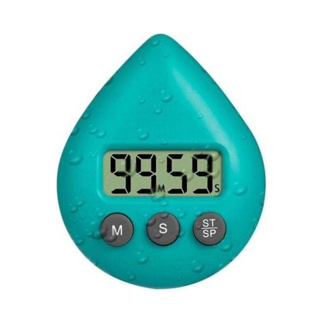Minuterie de Douche Silencieuse et Sans Tic-, NuméRique éTanche, Mignonne Petite Taille Verte (1/4)