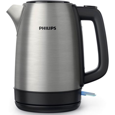 Philips – Bouilloire sans fil 1,7 L en acier inoxydable – Puissance 2200 W – Socle rotatif 360° – Couvercle à ouverture large - HD935090 (1/10)