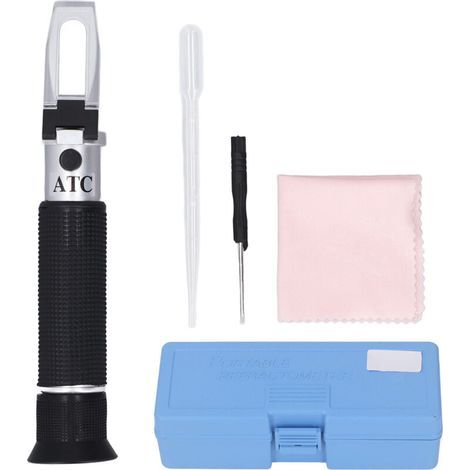 Dual-scale salinity refractometer 0-100 PPT 1.000-1.070, ATC portable salinometer for aquariums (1/5)