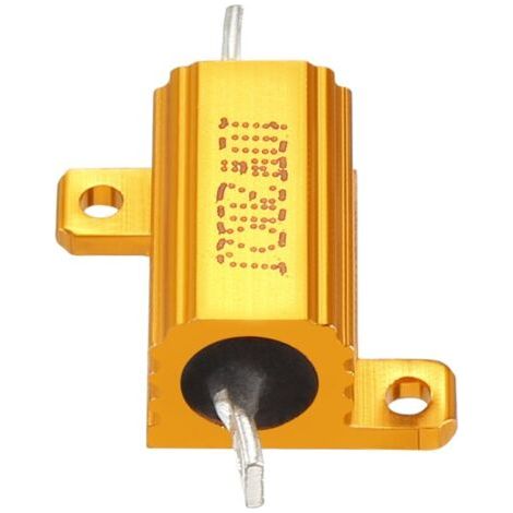Widerstand mit Aluminiumgehäuse, Ersatz-Drahtwiderstand für Desktop-LED-Konverter, hervorragend für den täglichen Gebrauch geeignet (Gold, 10 W, 20 Ohm) (1/5)
