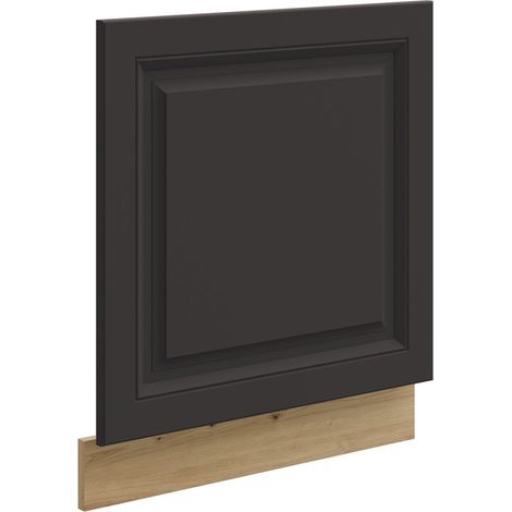 Frontblende für integrierten Geschirrspüler 60 cm Stilo Grau + Eiche Artisan (1/2)