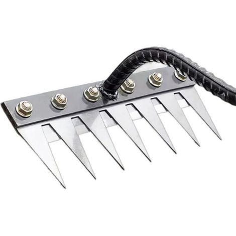 Lawnmower, weeding, loose soil, 7 metal tines, multi-purpose, hardened grass, gardening, gifts, weed killer, durable, easy to use, gardening, sowing, flower beds, agricultural tools (1/5)