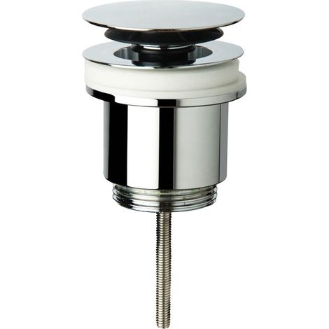 Piletta a vite clic-clac in ottone cromato per lavabo e bidet - mod. Zarpazo hotellerie 8532.3105