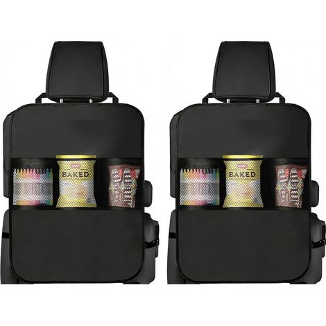 2 x Car Rear Seat Protection Anti-Kick/Dirt 45 x 60 cm, Oxford Universal Car Backrest for Sedan/SUV/Jeep (1/5)