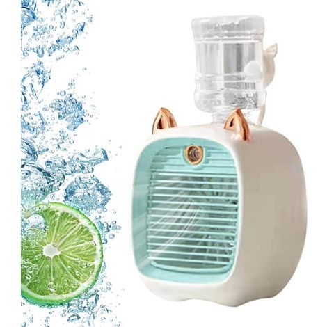 Mini-Luftkühler, 3-stufige USB-Ladefunktion, Mini-Klimaanlagenventilator, 270 ml fürs Büro (1/5)