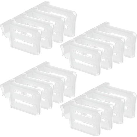 12 divisores de plástico para refrigerador, divisores ajustables, separadores organizadores para refrigerador, divisores laterales para refrigerador y almacenamiento en la cocina.