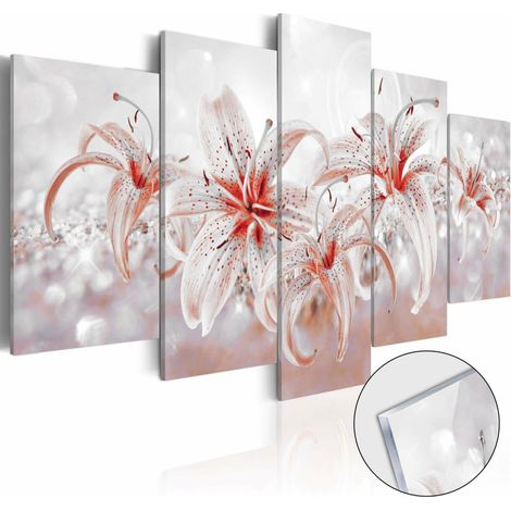 Tableau sur verre saga fleurie - 200 x 100 cm (1/2)