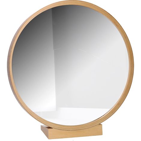 Specchio in legno marrone cm 31x9xh33