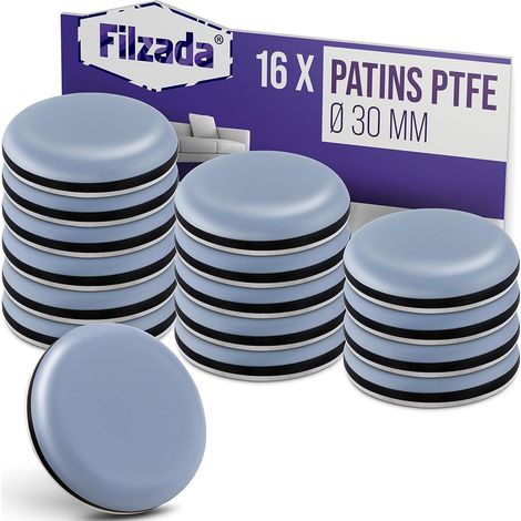 Teflon-Möbelgleiter – 16 Stück – Rund Ø 30 mm – Geräuschloser Bodenschutz – Wohnzimmer, Küche, Büro (1/5)