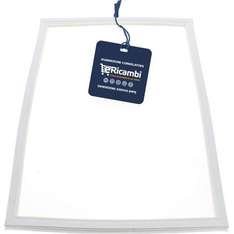 Guarnizione Porta Congelatore Indesit Ariston, Dimensioni: 530x404 mm, Colore Bianco, Codice C00142517, per modelli BD291 BD2920/HA R2821 RGA300W (1/4)