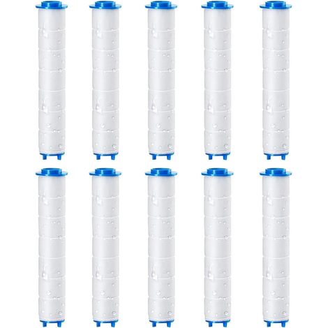 10PCS Douchtte Filtre Remplaçable 9,5 x 2,4 cm, Filtres en Coton PP pour Pommeau de Douche Filtré, Shower Head Filter de Remplacement, Filtre de Douche Eau Dure (1/5)