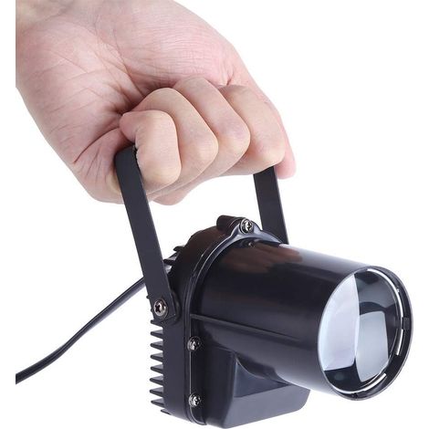 12W LED Faisceau Spot lumières Extérieur Drapeau Lumière Blanc Super Lumineux Miroir Boule Spotlight Étroit Angle de Faisceau LED Ronde Spotlight Mini Scène Lumières (1/5)