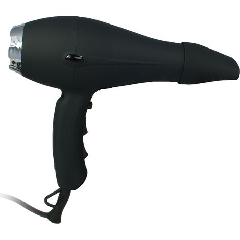 JVD - Sèche-Cheveux IBIZA pistolet noir mat VDE plug - Matériel professionnel (1/2)