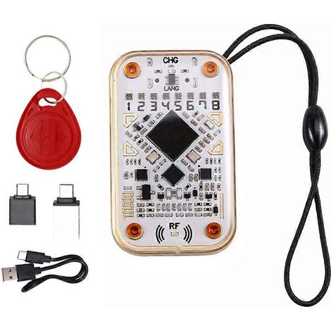 Lecteur de puces RFID Chameleon Ultra + simulateur de carte à puce porte-clés 8268, décodeur de carte d'identité IC 125K 13,56 MHz, lecteur/graveur NFC (1/5)