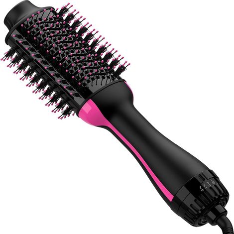 Brosse soufflante 4 en 1 – Brosse chauffante rotative à air chaud – Technologie ionique céramique – Pour tous types de cheveux