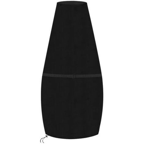 210D Housse anti-poussière en tissu Oxford 84 x 221 cm, housse de chauffage de terrasse en forme de pyramide de 21 pouces résistante à l'eau (1/4)